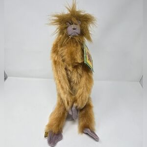 NWT Vintage 1999 Wild Republic Plush Hanging Tamarin Golden Lion Monkey